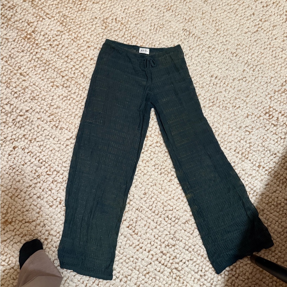 Jordan Taylor Dark Green Swim Coverup Pants